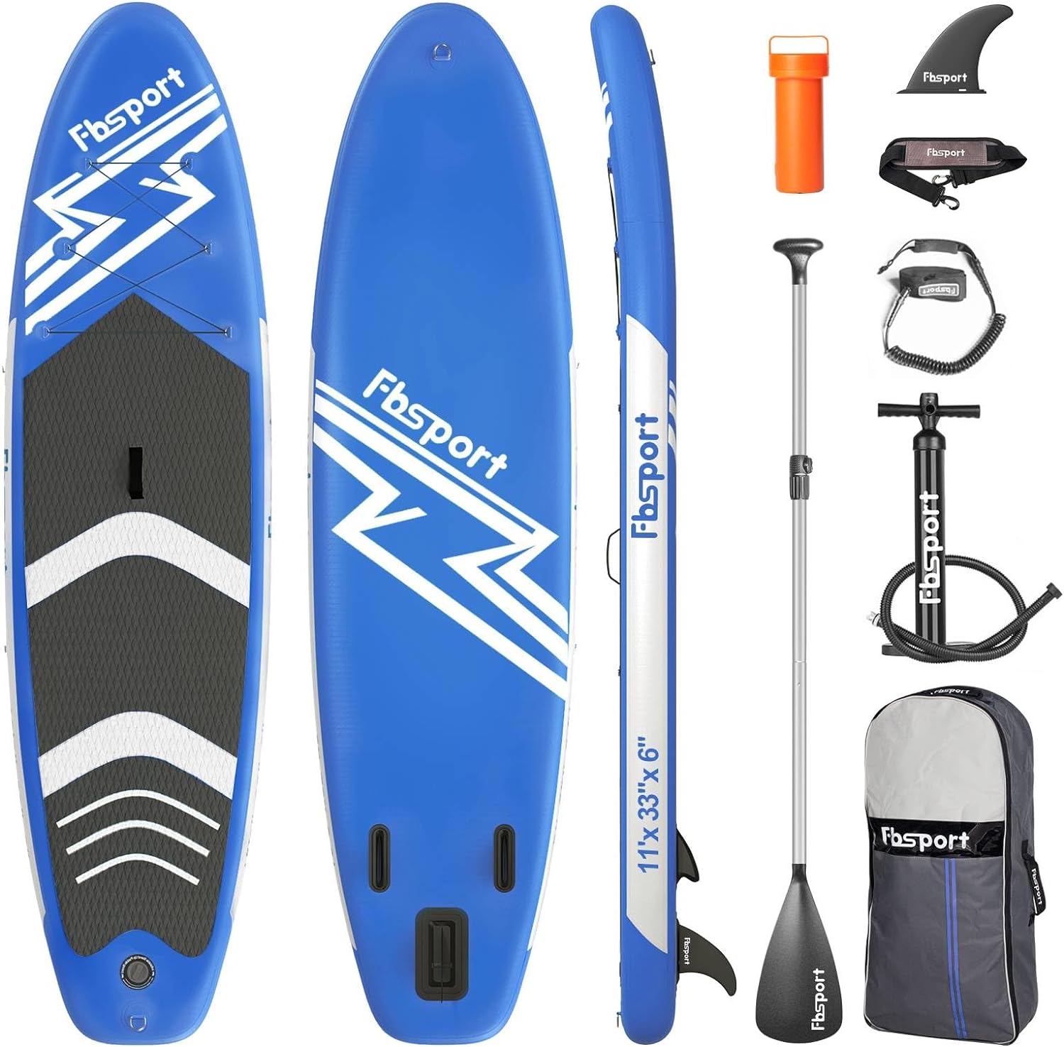 3FED7321-9369-01BD-B99E-81173DC200D2 Premium Stand Up Paddle Board, Yoga Board with Durable SUP Accessories & Carry Bag | Wide Stance, Surf Control, Non-Slip Deck, Leash, Paddle and Pump for Youth & Adult - Image 1