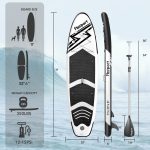 Premium Stand Up Paddle Board, Yoga Board with Durable SUP Accessories & Carry Bag | Wide Stance, Surf Control, Non-Slip Deck, Leash, Paddle and Pump for Youth & Adult - Image 60